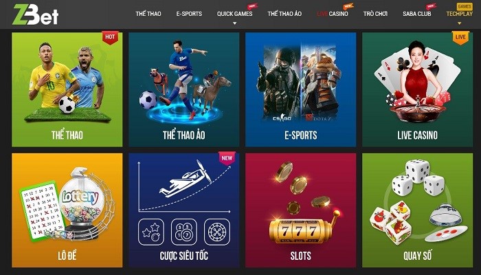 Casino trực tuyến zbet - loại hình cá cược thu hút số đông anh em